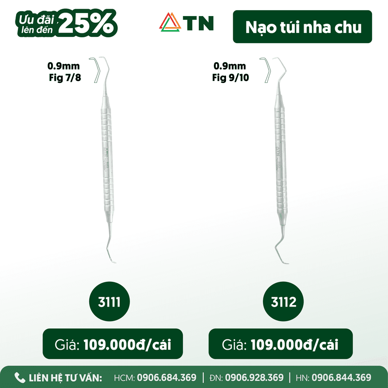 Cây nạo túi nha chu (Ms: 3111-3112)