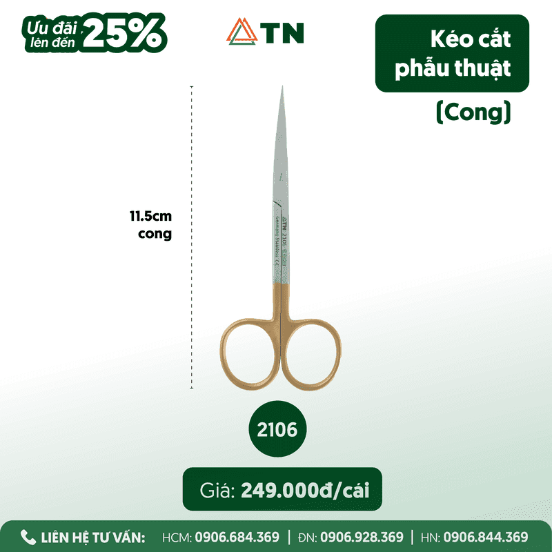 Kéo Cắt Phẫu Thuật (Ms 2106)