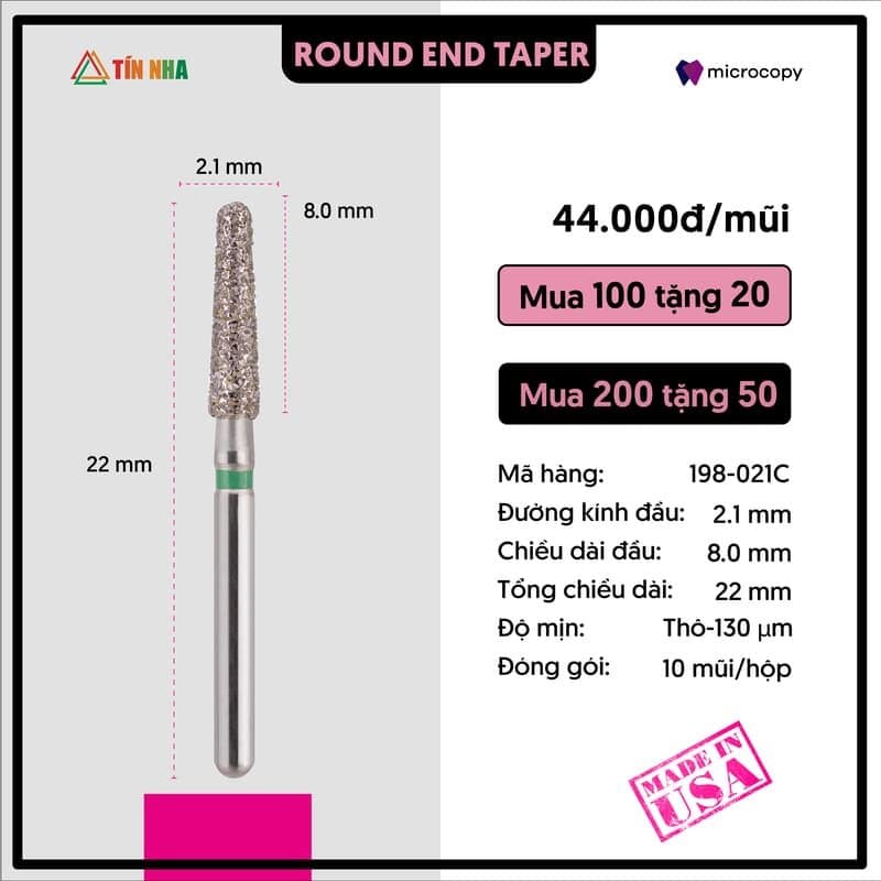 Mũi Khoan Mài Cùi 2,1mm